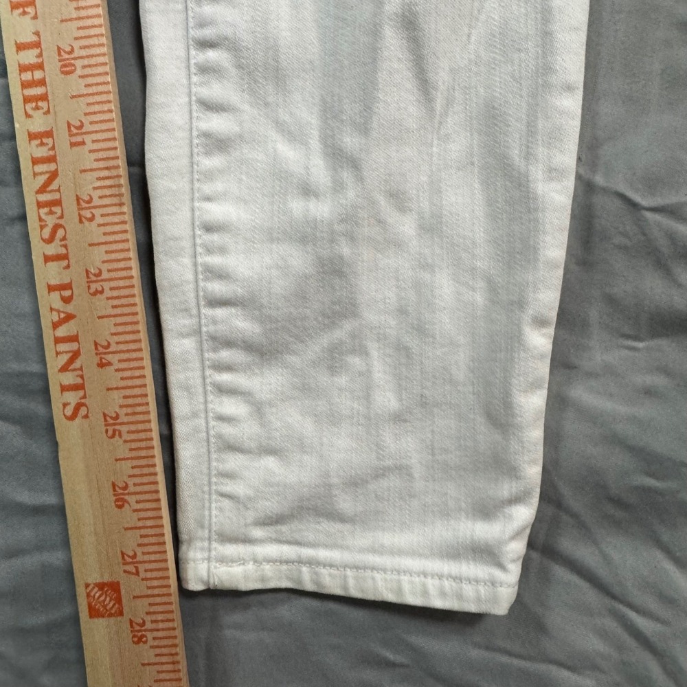 Madewell High Riser Skinny Jeans White Straight Leg Denim Women's 25 Boho - Picture 8 of 12